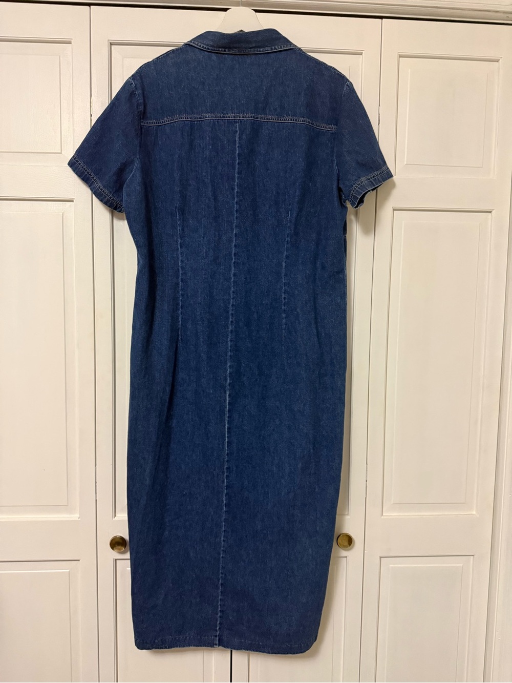 Vintage St. John's Bay Denim Button-Front Midi Dress Country Cowgirl Western - Picture 8 of 8